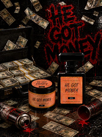 He Got Money Whipped Body Butter and Cologne