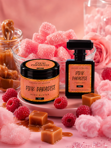 Pink Paradise Whipped Body Butter and Perfume Set